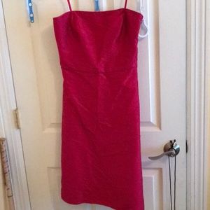 Ann Taylor Red Silk Dress